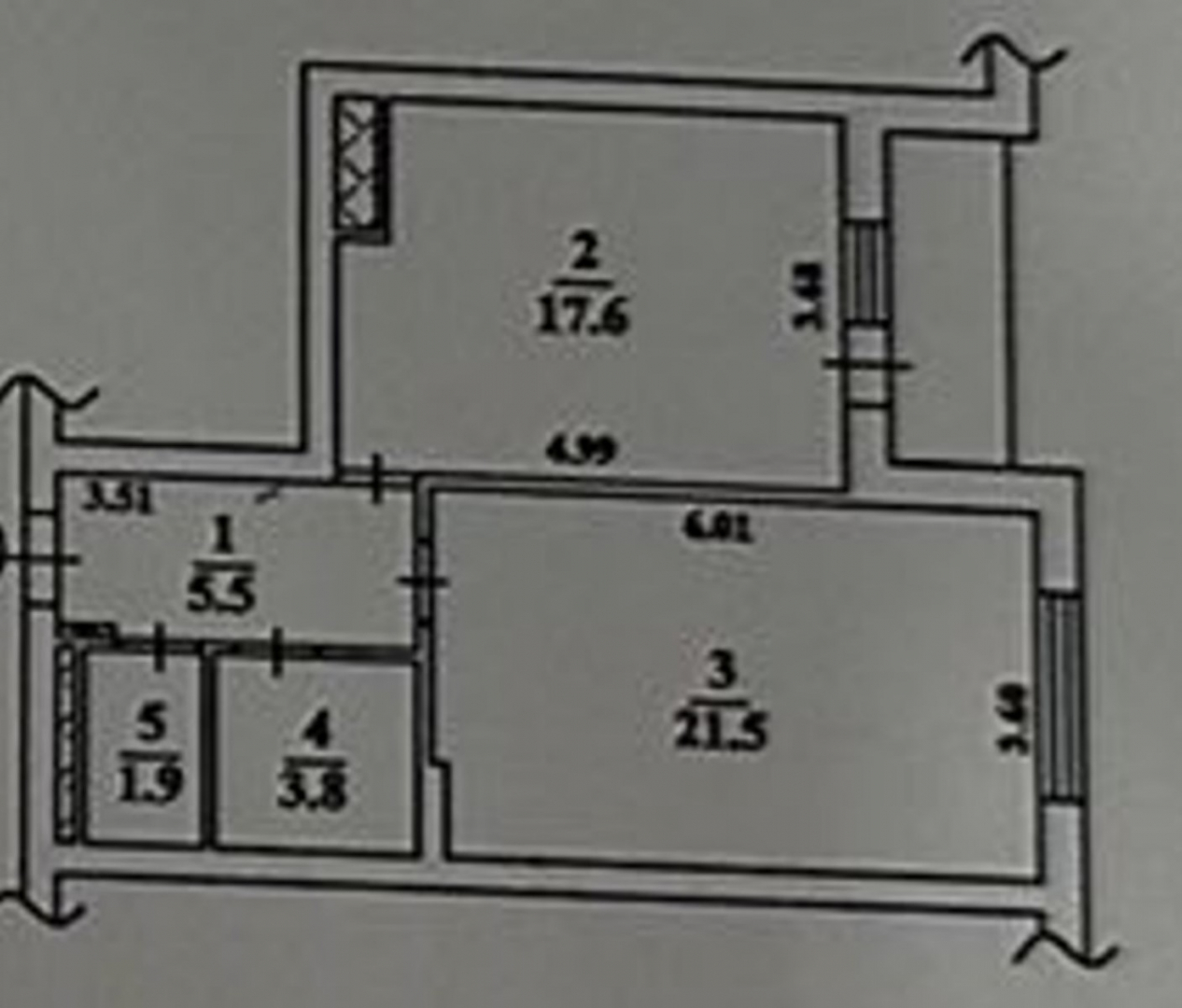 1к кв 52м2 16/23пов вул Лаврухіна, 12 Троєщина. Фото - 20