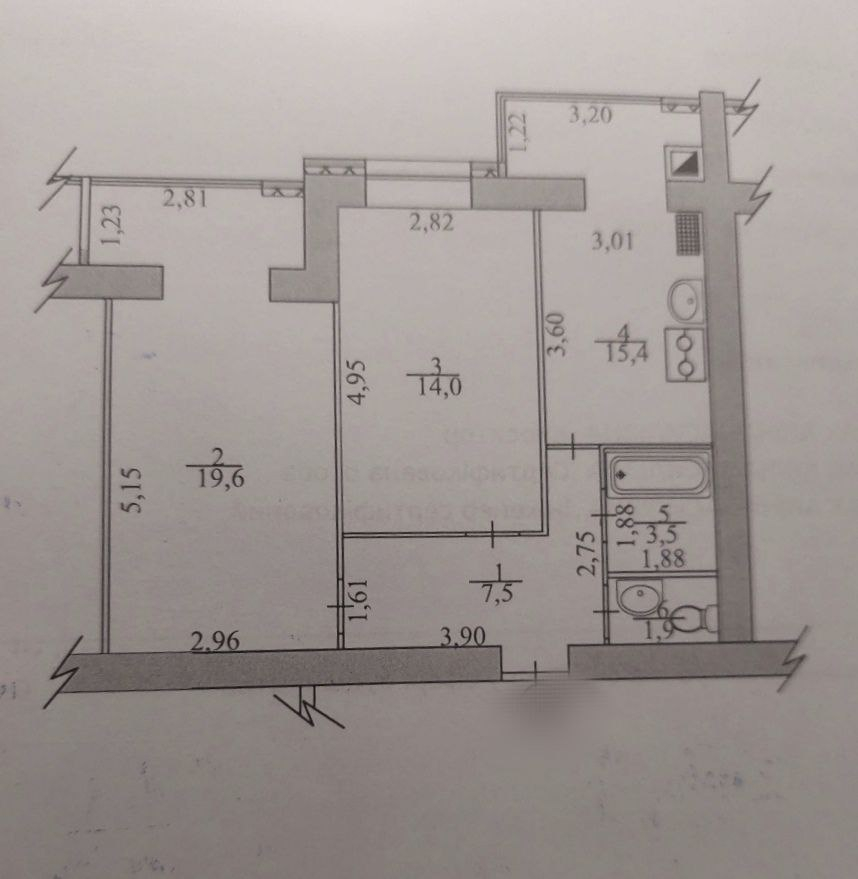 Продам 2 комнатную квартиру 62 м2, автономка. Масани ЖК Лесной 2.. Фото - 6