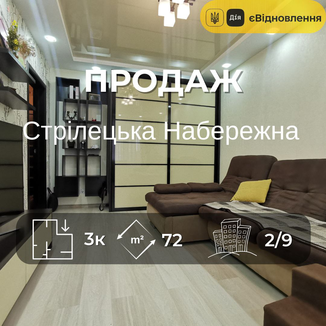 3-кімнатна квартира з новим ремонтом, район із зручною інфраструктурою. Фото 1