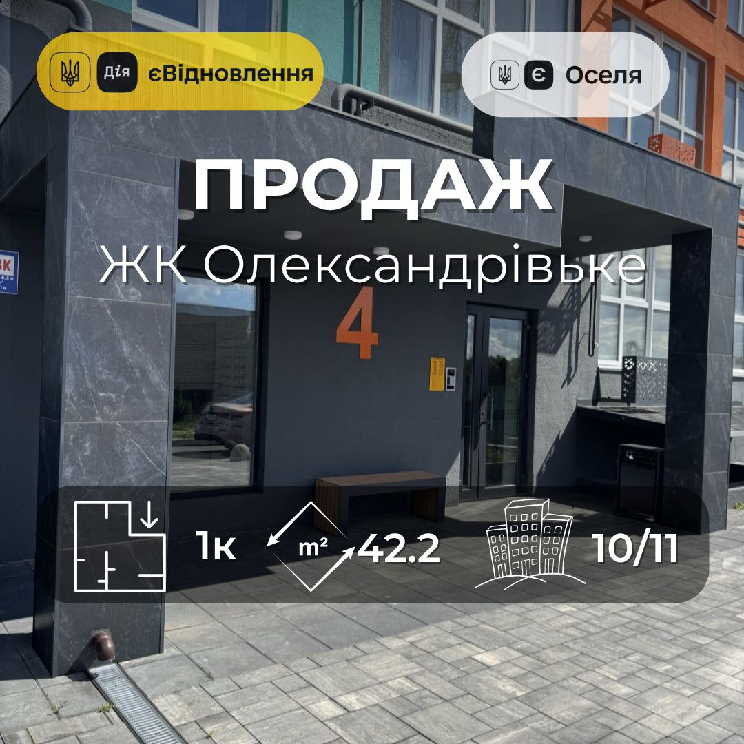 Продаж 1-кімнатної квартири у ЖК Олександрівський.Єоселя,Сертифікат(YM). Фото 1