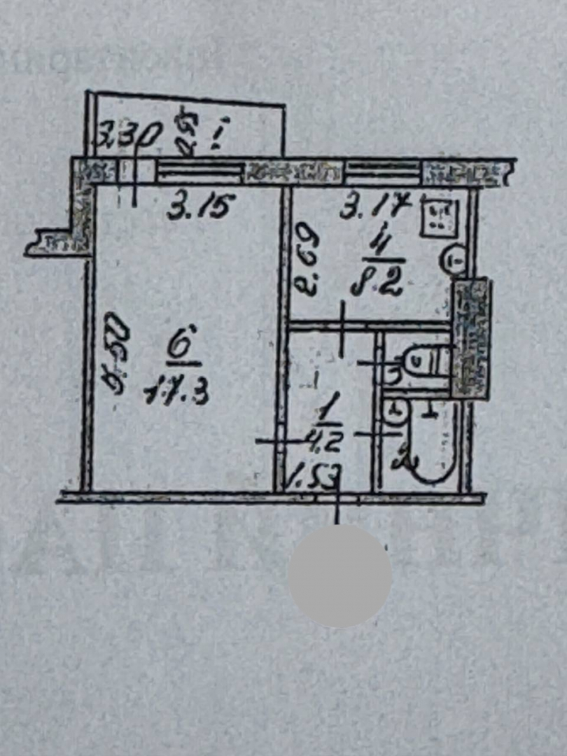 1 кімнатна квартира на Космонавтів, 18 — баланс ремонту і гарної ціни. Фото - 9