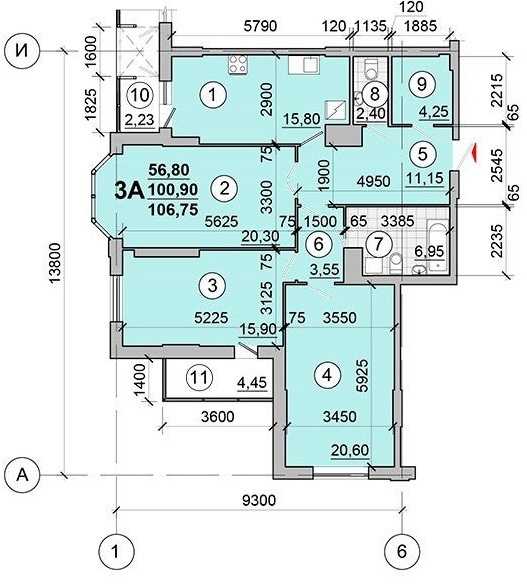 ЖК Kyiv Sky | 3 кімнати | 108 м² | Панорама | Центр. Фото - 20