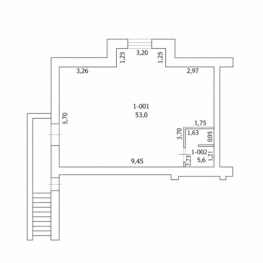 Продаж комерційного приміщення 56м² — вул. М. Грушевського (р-н Бєлова). Фото - 5