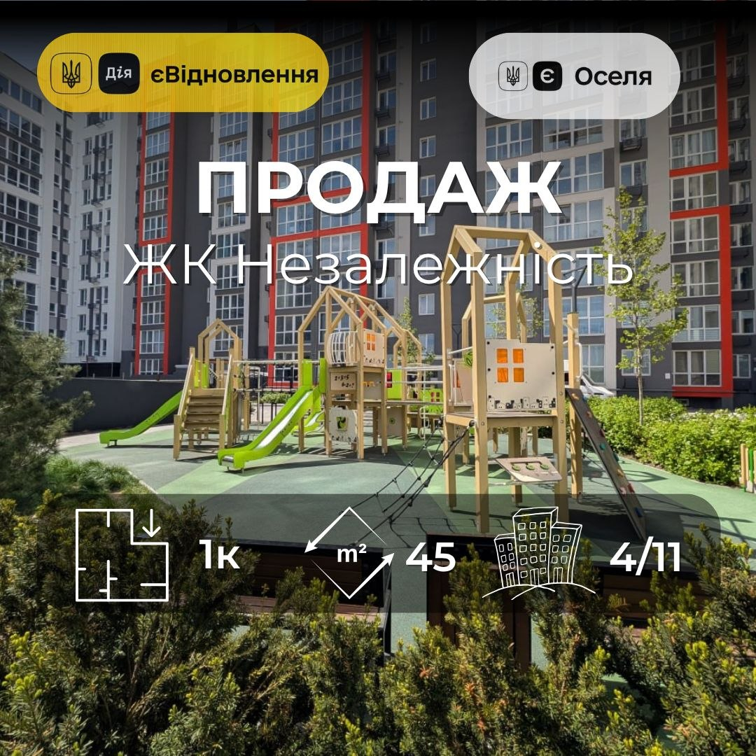 1 кімнатна квартира ЖК Незалежність 4 поверх. Фото 1