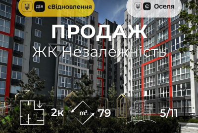 ЖК Незалежність,р-н Масани,2 кімнатна 79м2,новобудова