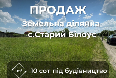 Продам земельну ділянку 10 соток с. Старий Білоус